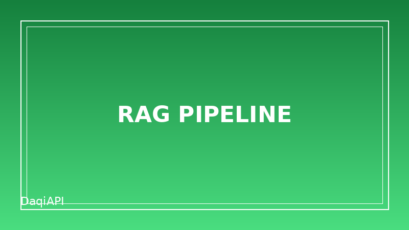 Build a RAG Pipeline