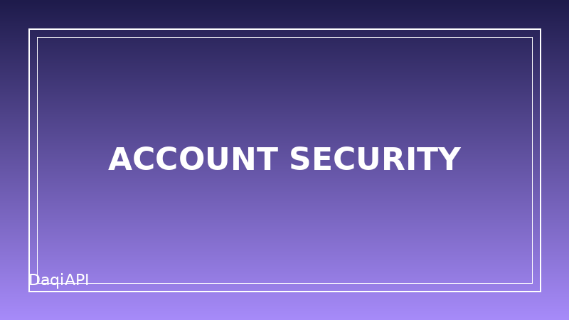Keep Your Account Secure