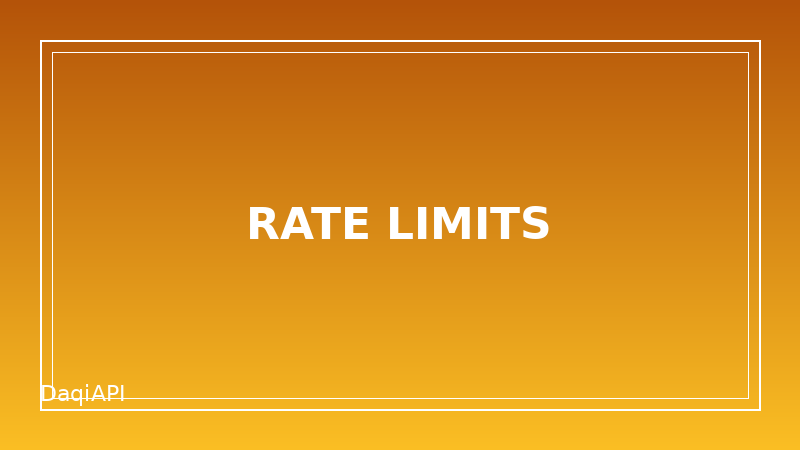 Rate Limits and Retries
