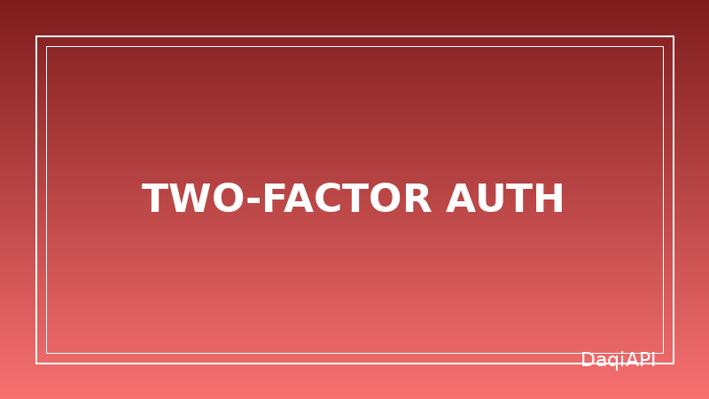 Turn On Two-Factor Authentication